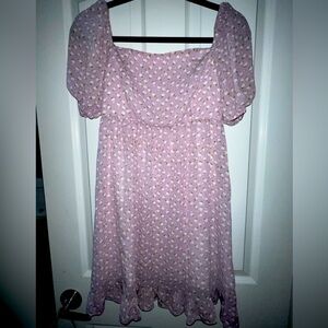 💜🤍🌼J.ING Lavender Floral Spring Dress💚